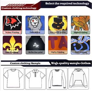 Sudaderas de hombre de algodón pesado con estampado de hojaldre 3D en blanco de gran tamaño personalizado Essentials suéter de lujo sudaderas con capucha personalizadas - Product Image 4