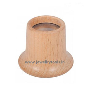 Lupa Triplete de Joyero de 18 mm, 10x, Plegable, de Bolsillo, de Latón con Empuñadura de Goma, Herramienta de Joyería Premium - Product Image 4