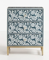 Table console artisanale traditionnelle confortable, écologique et durable avec incrustations en os, pour chambre à coucher et appartement, taille et couleur personnalisables