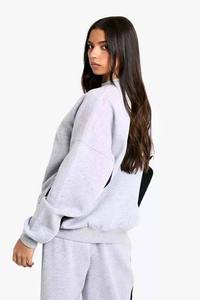 Top qualité gris chiné 2 pièces femmes étoile Slogan survêtement ensemble respirant à capuche et pantalons de survêtement survêtement ensemble femmes survêtement - Product Image 6