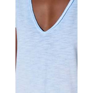 Camiseta Esencial con Cuello en V para Mujer, 100% Algodón de Alta Calidad, Transpirable y Casual, Tallas XXS a 5XL para Verano - Product Image 4