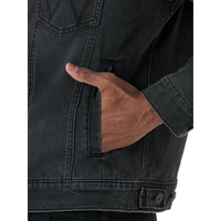 Nouveauté, veste en jean pour homme, taille plus, design personnalisé OEM, saison hivernale, bouton de fermeture, respirante, coton lavé, écologique