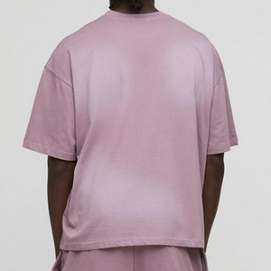 100% coton lourd hommes surdimensionné Streetwear T-shirt Dtg impression Logo T-shirt lavé à l'acide T-shirt personnalisé pour hommes - Product Image 3