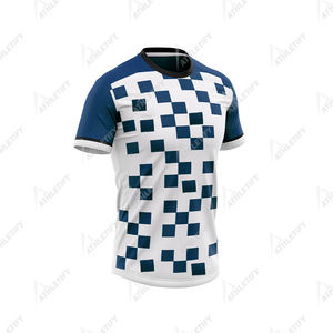 Maillot de football et maillot de football en tissu maillé respirant avec conception personnalisée pour les équipes de jeunes des clubs sportifs et les utilisations d'entraînement - Product Image 2