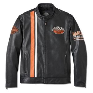 VESTE EN CUIR POUR HOMME 120E ANNIVERSAIRE - Product Image 1