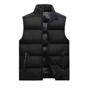 Chaqueta acolchada a prueba de viento con logotipo personalizado para hombre, chaleco de burbuja con calefacción para invierno, chaleco de lona de estilo callejero - Product Image 3