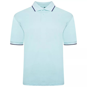 Polos de manga corta lisos de verano de algodón piqué para hombre - Product Image 3