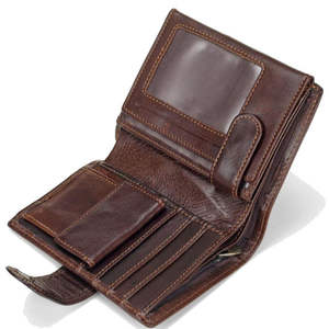 Cartera de Cuero Genuino para Hombre, Diseño Delgado con Múltiples Ranuras para Tarjetas - Product Image 4