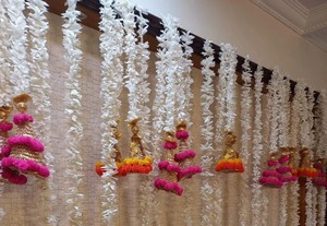 Jasmine Gota tenture murale perlée pour la décoration de luxe pour la décoration de plafond dans tous les festivals mariages et fêtes - Product Image 2