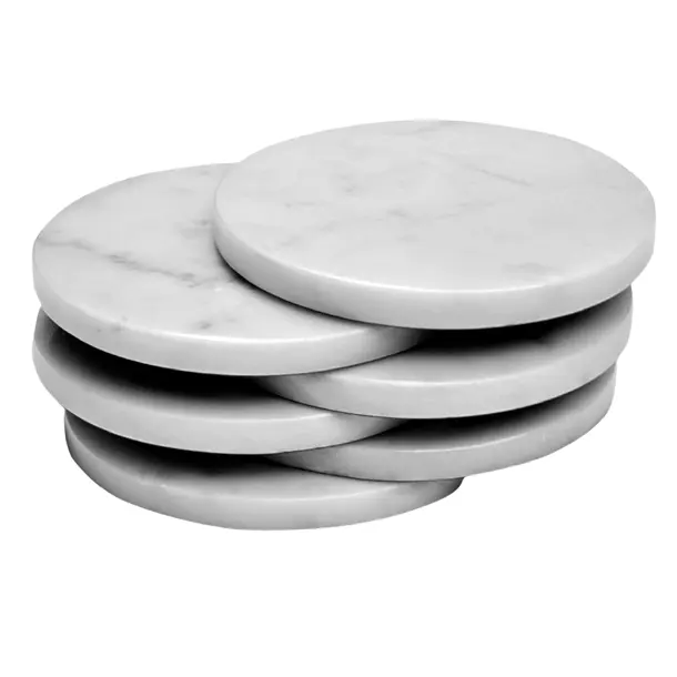 Wholesale Prices High Grade Natural Marble Coaster Set For Table Decoration & Accessories Manufacture in India