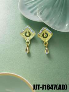 Alta calidad AD Tops aleación blanco 0.765 gramos par ligero uso diario joyería de moda al por mayor proveedor en línea - Product Image 3