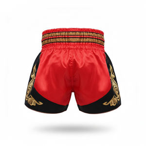 กางเกงมวยไทยสั่งทำโลโก้ OEM ขายส่ง-โพลีเอสเตอร์ 100% ระบายอากาศ แห้งเร็ว น้ำหนักเบา สำหรับผู้ใหญ่ทุกเพศ - Product Image 2