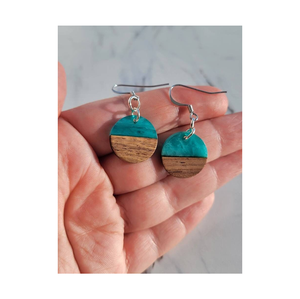 Joyería de estilo, pendientes de madera y resina, pendientes combinados, pendientes de moda para mujer para uso hecho a mano al mejor precio - Product Image 1