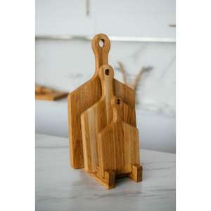 Planche à découper en bois design Standard Premium pour chefs professionnels avec la meilleure planche à découper au design antique - Product Image 1