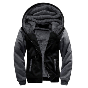 เสื้อโค้ทกันหนาวแบบหนาสำหรับผู้ชาย, เสื้อแจ็คเก็ตบุผ้าฝ้ายแบบลำลองมีกระเป๋าหลายช่องมีฮู้ดสำหรับฤดูหนาว - Product Image 1