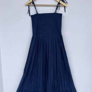 Robe décontractée d'été pour femmes et filles, imprimée, en pur coton, longueur genou, motif indien floqué, col en V, manches longues, style bohème tendance - Product Image 1