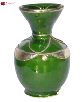 Jarrón de Cerámica Esmaltada Hecho a Mano en Marruecos, Arte Folclórico Tradicional, Ecológico, Diferentes Colores, Decoración para el Hogar, Hermoso