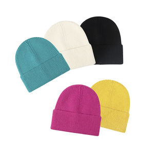 Gorros gruesos de lana de alta calidad, sombreros de punto jacquard, gorro cálido personalizado para mujer, gorro de invierno con logotipo personalizado, gorro - Product Image 3