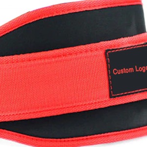 Cinturón de entrenamiento de gimnasio personalizado Material de nailon de neopreno Característica transpirable para levantamiento de pesas - Product Image 3