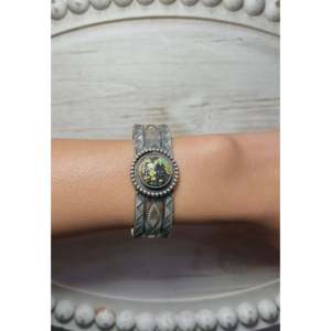 Tillie John Fashion <b>Cuff</b> <b>Bracelet</b> in Black Jack & Sterling <b>Silver</b> - Product Image 5