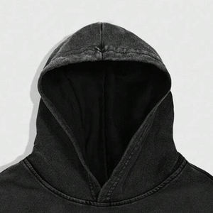 Tendance hommes personnalisé bouche impression sweat à capuche surdimensionné décontracté à manches longues sweat à capuche avec épaules tombantes pour hommes - Product Image 3