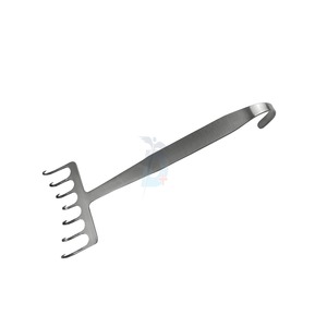Crochets et rétracteurs pour lifting des sourcils, rétracteur à 7 branches, 18 cm, acier inoxydable - Product Image 3