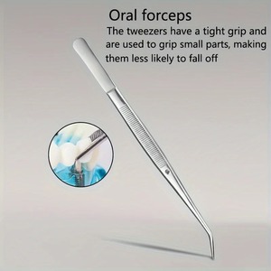 Ensemble de pinces de précision en acier inoxydable, 1510 pièces, pinces multifonctionnelles en acier inoxydable avec pointes dentelées courbées, outils dentaires - Product Image 6