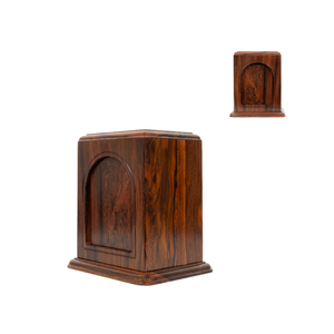 Urna de madera duradera personalizada del fabricante de Vietnam, suministros funerarios de cremación para adultos, ataúd - Product Image 2