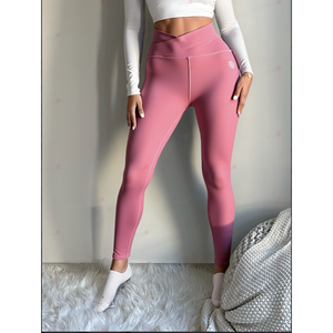 Pantaloncini da ginnastica Yoga rosa a vita alta all'ingrosso per donne XXL taglia ODM-fornito Spandex/Nylon per uso Fitness e palestra - Product Image 1