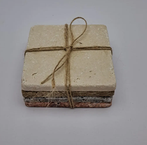 Sous-verre carré en marbre de forme carrée, décor de table de luxe, sous-verre écologique en marbre avec taille personnalisée, nouveau modèle vendu à chaud - Product Image 6