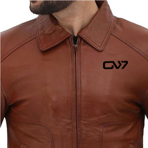 Customizable <b>Men's</b> High Quality Fashion <b>Leather</b> <b>Jacket</b> / New Design Heavyweight <b>Men</b> <b>Leather</b> <b>Jacket</b> For Winter Outdoor Wear - Product Image 6