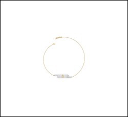 Bracelet de luxe pour femme en or 18 carats plaqué or avec diamants CVD, clarté EF/VS-VVS, 0,34 ct, chaîne légère réglable, fabrication fine - Product Image 2