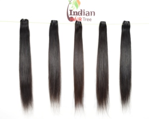 ช่อผมมนุษย์แท้สีดำธรรมชาติจาก100% อินเดีย - Product Image 5