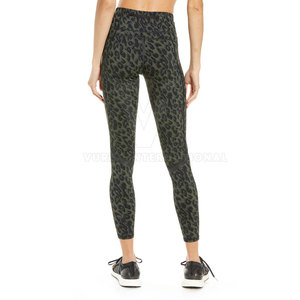 Leggings de yoga informales para mujer Último estilo Transpirable Cómodo con logotipo personalizable en la cintura media Venta caliente MOQ bajo - Product Image 3