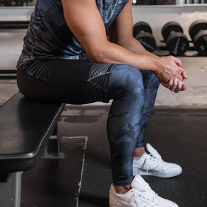 Collants de compression ajustés pour hommes et garçons, durables, unis, personnalisables, pour entraînement, fitness, respirants 2025 - Product Image 3