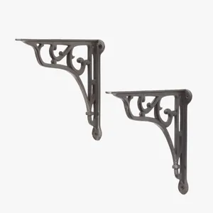 Vente chaude Supports Muraux Supportant Des Supports En Métal En Fonte De Haute Qualité Durable Élégant Pour La Maison Hôtel Décor Utilisation Faible quantité minimale de commande - Product Image 2