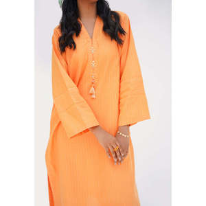 Conjunto de 2 Piezas con Adornos Lurex - Camisa de Manga Tres Cuartos y Pantalón Talla 2XL y 3XL para Primavera/Verano - Product Image 2