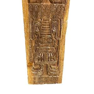 Panel Decorativo de Madera Hecho a Mano con Diseño Ancestral de Naga - Product Image 3