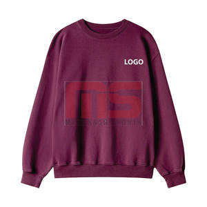 Sweat-shirts basiques en coton mélangé les plus vendus pour hommes, logo personnalisé, pull à manches longues, molleton en tissu éponge français, broderie 3D, ODM - Product Image 1