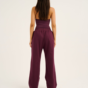 Pantalones Deportivos Anchos para Mujer, Tela Ligera y Suave, Corte Holgado, Pantalones Casuales para Descansar, Diseño Cómodo, Ideal para Uso Diario y Viajes - Product Image 4