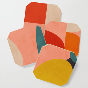 Juego de posavasos con forma personalizada, madera de acacia impresa hecha a mano para la decoración del hogar y la Oficina en Star Crafts India - Product Image 6