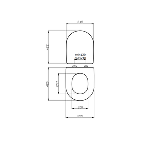 Couvre-siège de toilette finition blanche pour modèle WC ESEDRA - Product Image 4