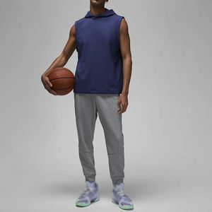 Men's Winter <b>Gym</b> <b>Hoodies</b> Sleeveless Pullover Embroidered 100% Cotton Oversized Fitness Singlet Sale - Product Image 2