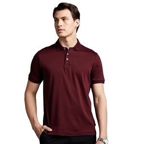 Camiseta Clásica de Manga Corta con Cuello para Hombre, Fabricada en India, Ecológica, de Poliéster y Algodón, para Uso Diario en Exteriores/Viajes - Product Image 4