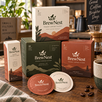 Emballage personnalisé AT PACK pour filtres à café de poche avec filtre à café individuel en papier pour une seule portion, solution d'emballage portable pour le café