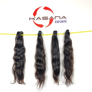 100% gros non transformé cuticule aligné naturel Remy cheveux indien Bundle Machine Double trame vague profonde vierge Extensions humaines - Product Image 2