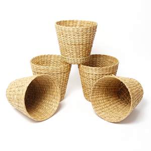 Pot de fleurs en jacinthe d'eau de premier choix, prix bas, pots tressés pour la décoration de jardin de Noël - Product Image 2