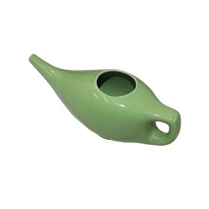 Nueva llegada de calidad superior de cerámica pintada a mano Neti Pot Proveedor indio Precio al por mayor para la meditación Suministro de salud - Product Image 6