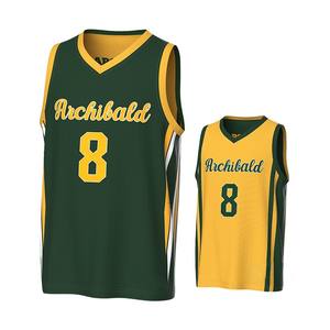 Maillot de basket-ball personnalisé, design d'équipe, motif, haute qualité, séchage rapide, respirant, sublimation, vêtements de basket-ball avec faible MOQ - Product Image 1