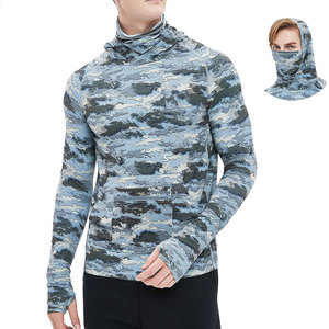 Sudadera con capucha de pesca de manga larga con logotipo personalizado Sublimación Impermeable UPF50 + Sudadera con capucha de protección solar para pesca - Product Image 1